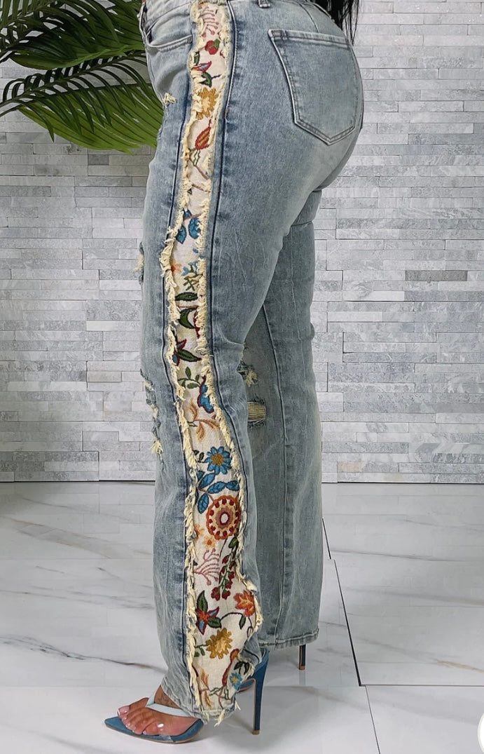 Light Blue Tapestry Jeans