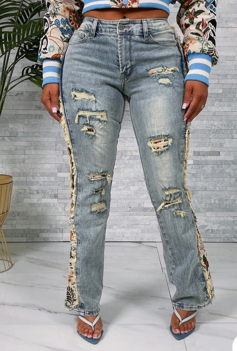 Light Blue Tapestry Jeans